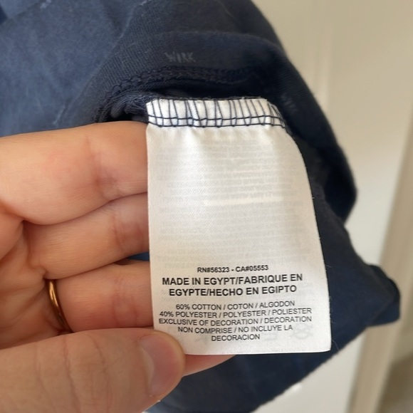 Nike Dri-Fit Size Medium Navy Blue T-Shirt - Picture 6 of 7